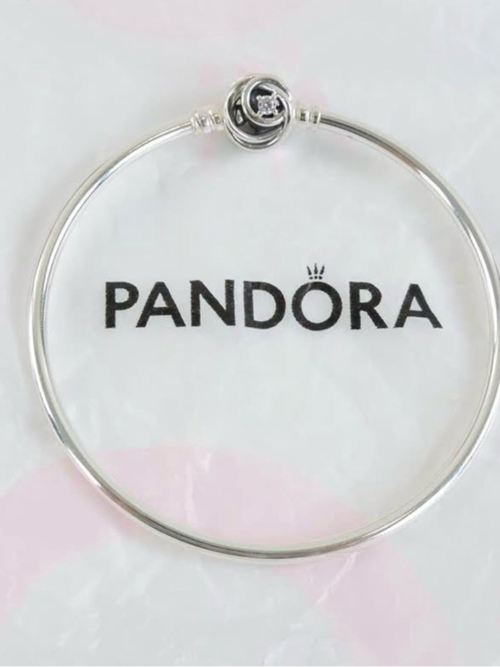 Pandora Silver entangled Bangle - Silver